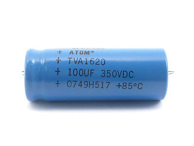 Sprague Atom Capacitor 100μF @ 350V