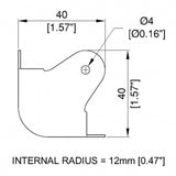 Cabinet Corners with No Lip Matt Black