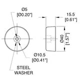 Cabinet/Amplifier Rubber Feet F1686