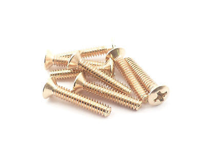 Pickup Mounting Screws Ovalhead (Gold)